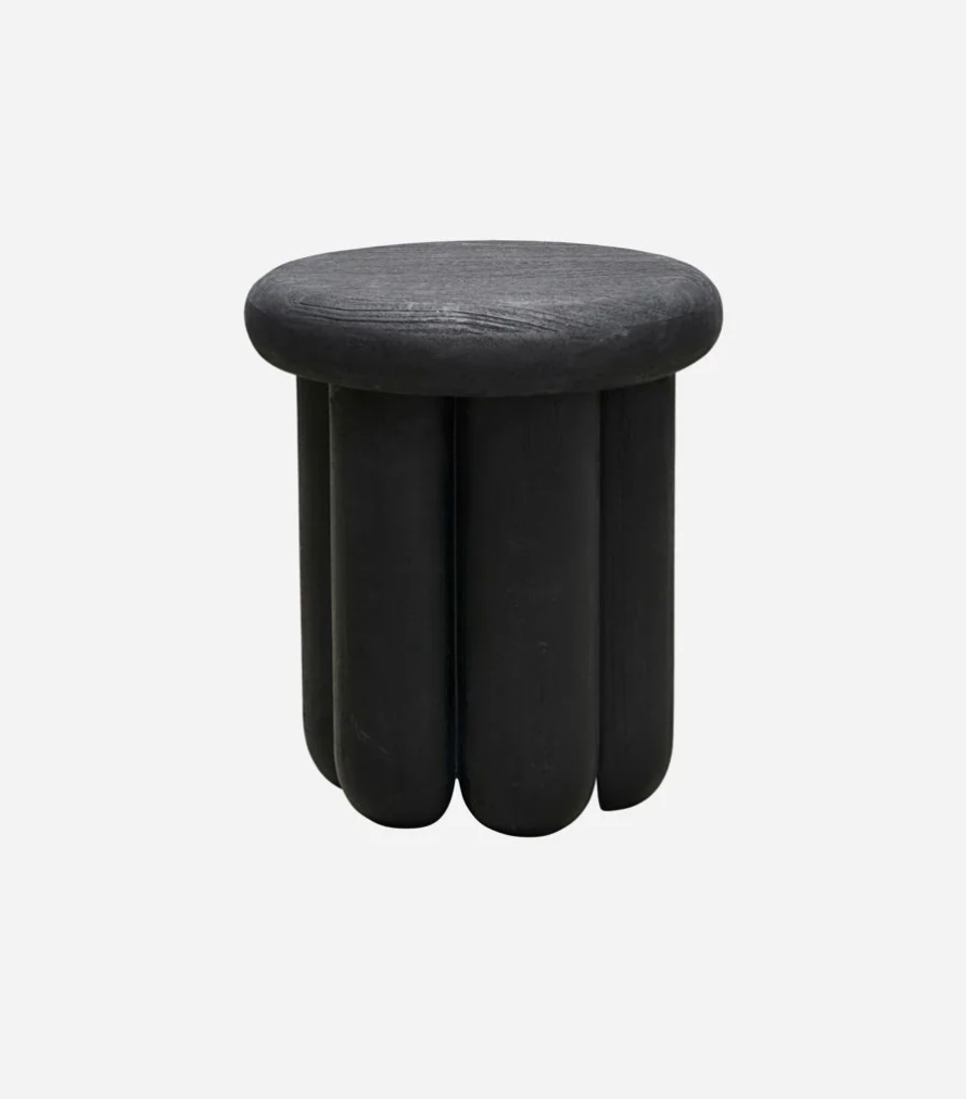 Table d'appoint bois noir