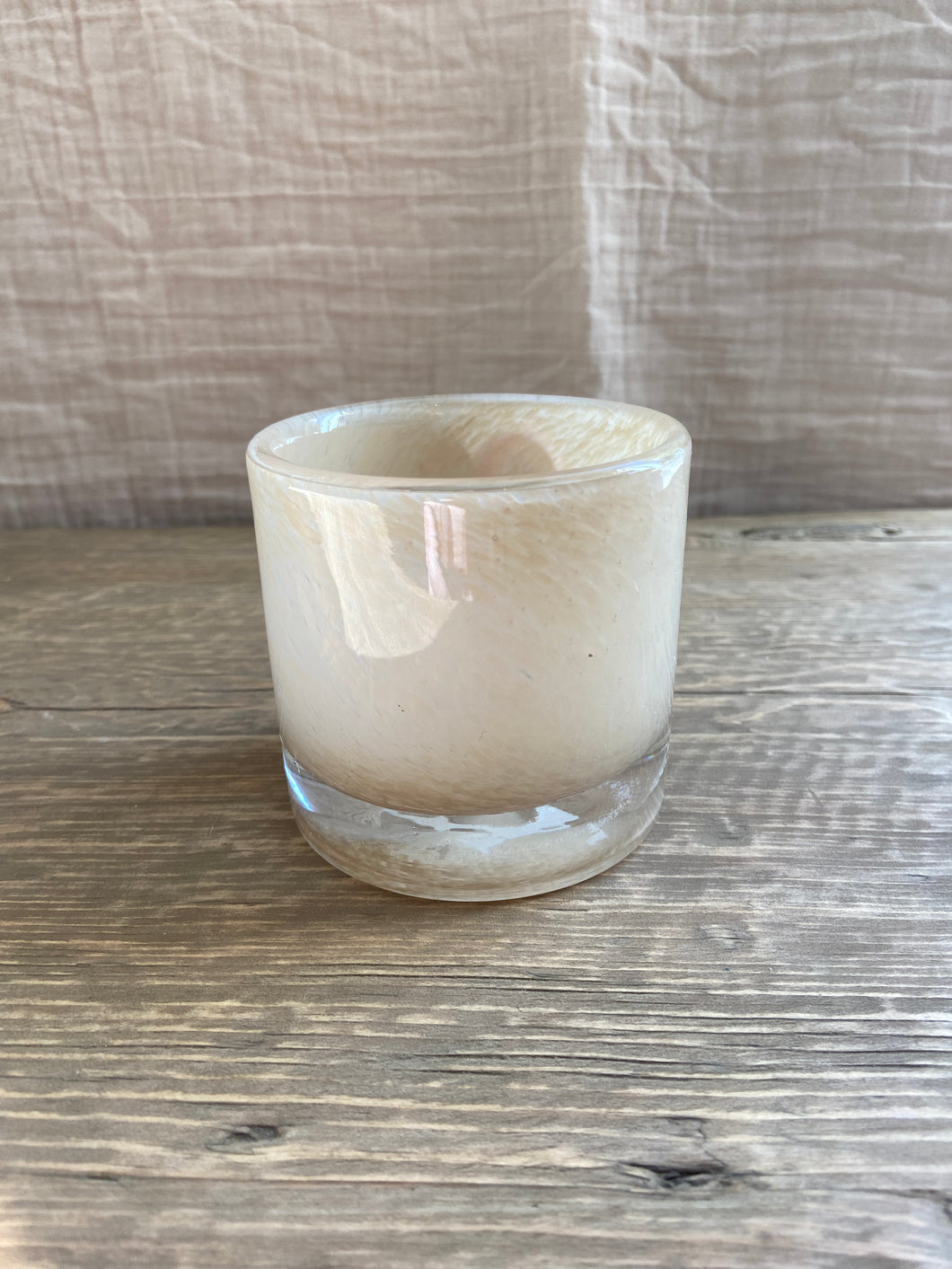 Photophore en verre - BEIGE