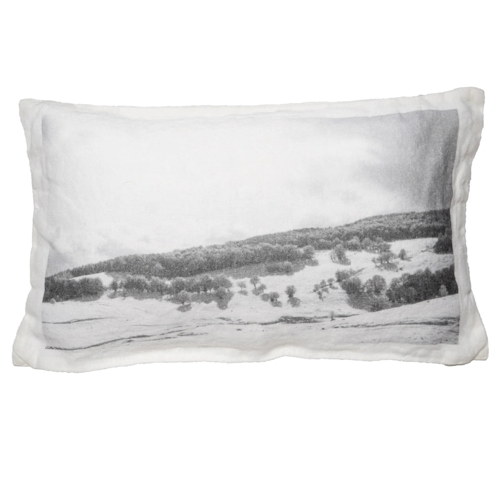 Coussin en lin 25x40cm - Montagne