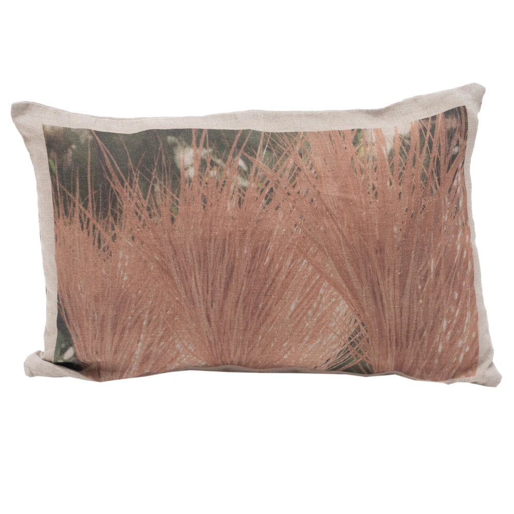 Coussin en lin 25x40cm - Paille