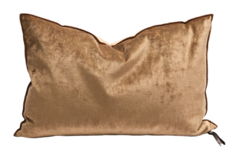 Coussin vice versa - Velours royal - HAVANE