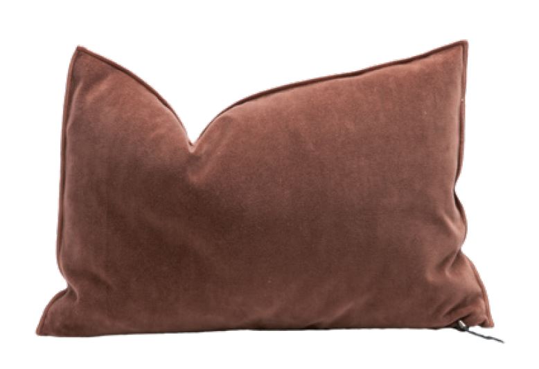 Coussin vice versa - Velours vintage - ARGILE