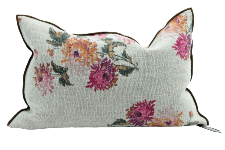 Coussin en lin vice versa - wabi sabi - IMPERIAL BOUQUET