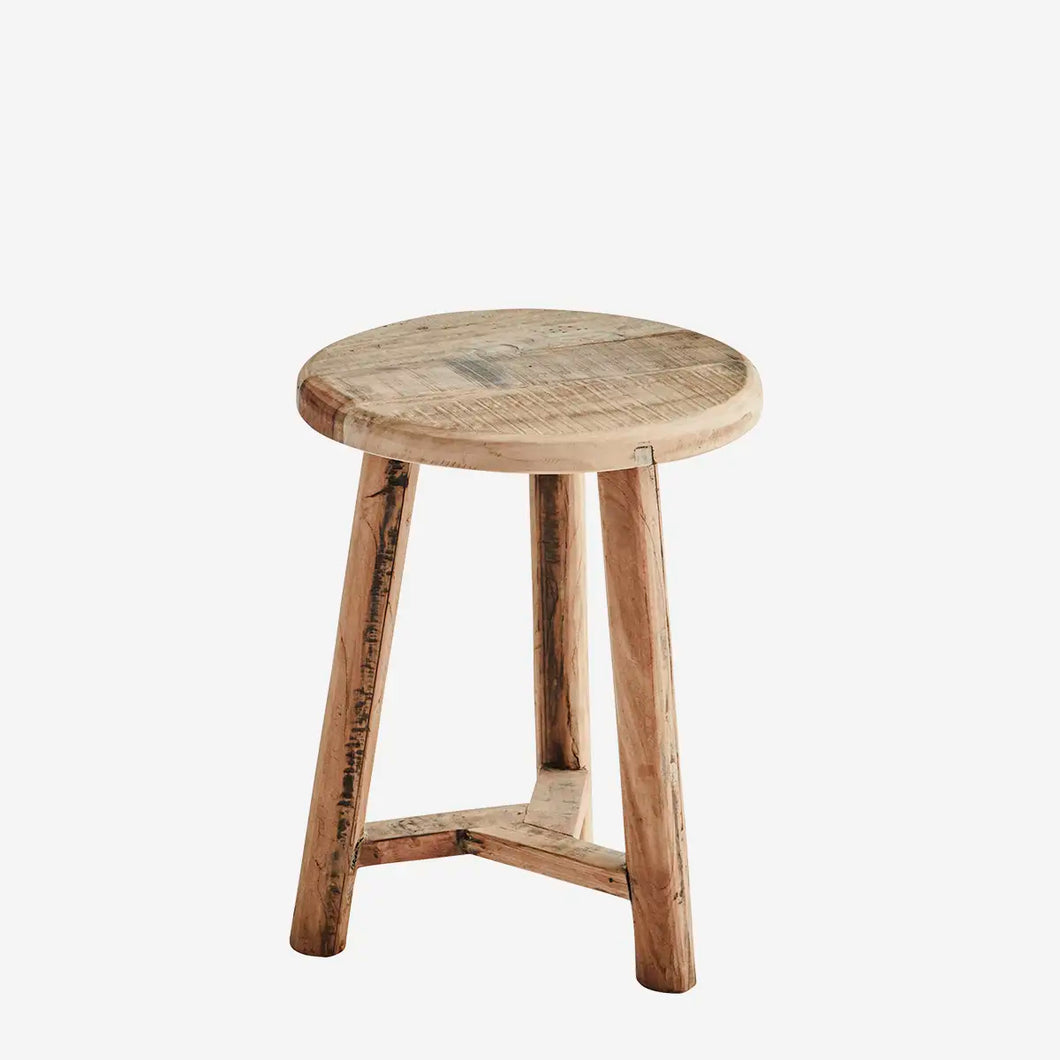 Tabouret en bois recyclé - L