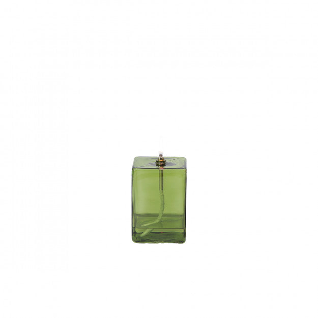 Lampe à huile XL cube vert